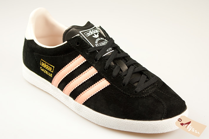 adidas gazelle femme noir et rose